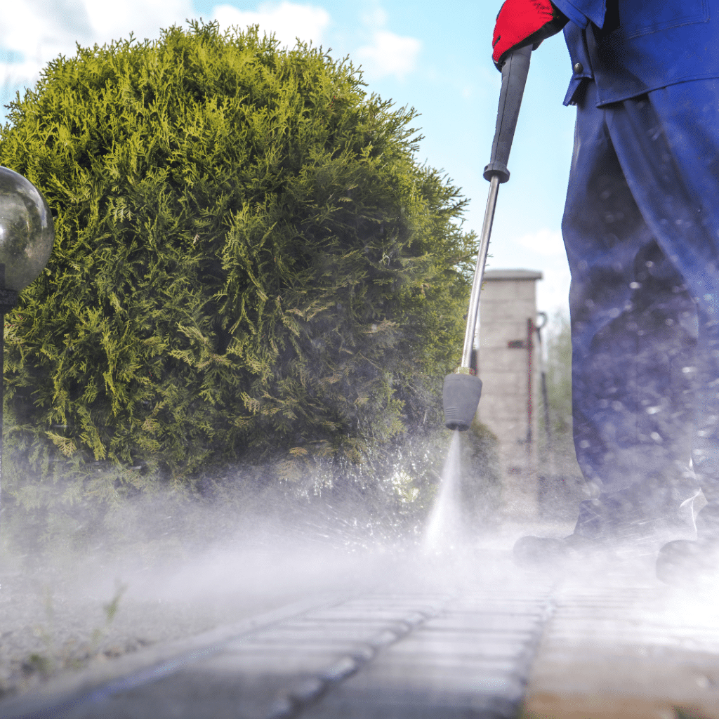 professional floor pressure washing